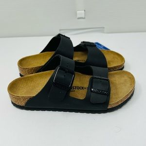 BIRKENSTOCK**Black Leather Arizona Sandals**US 13;1**$75